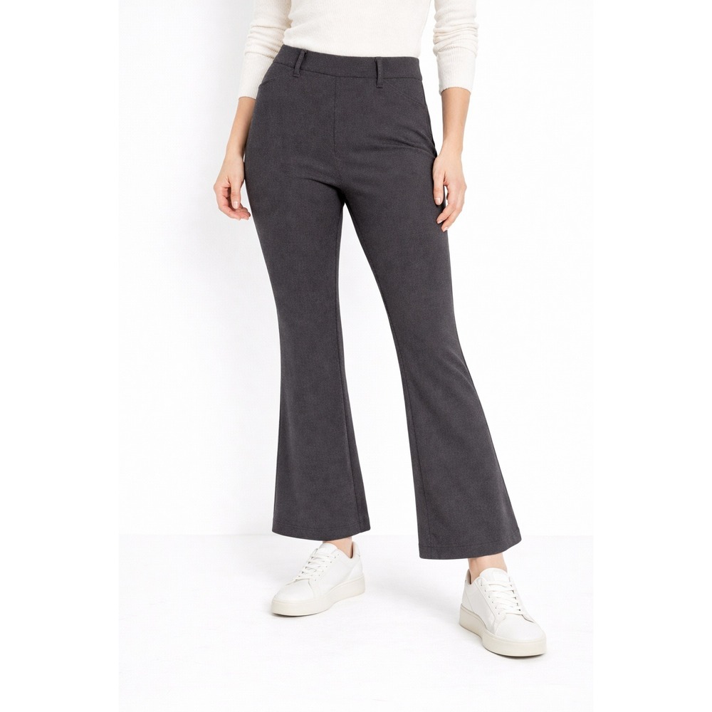 OLD NAVY Stevie Flare Extra High Waisted Pants‎ Comfort Dark Gray Womens 14 NWT